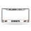 Oklahoma State Cowboys License Plate Frame Chrome