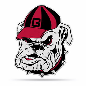 Georgia Bulldogs Pennant Shape Cut Mascot Design