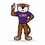 LSU Tigers Pennant Shape Cut Mascot Design