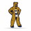 Penn State Nittany Lions Pennant Shape Cut Mascot Design