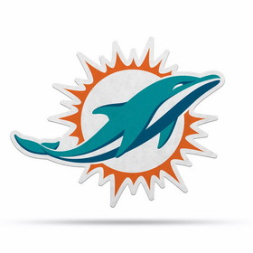 Miami Dolphins Pennant Shape Cut Logo Design