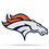 Denver Broncos Pennant Shape Cut Logo Design