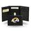 Los Angeles Rams Wallet Trifold Leather Embroidered