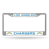 Los Angeles Chargers License Plate Frame Chrome