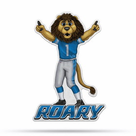 Detroit Lions Pennant Shape Cut Mascot Design