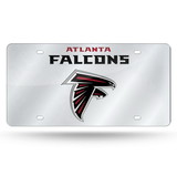 Atlanta Falcons License Plate Laser Cut Silver Wordmark