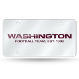 Washington Football Team License Plate Laser Cut Silver