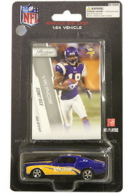 Minnesota Vikings Sidney Rice 1:64 Mustang with Trading Card