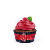 Boston Red Sox Baking Cups Large 50 Pack