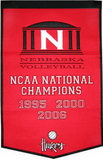 Nebraska Cornhuskers Banner 24x36 Wool Dynasty Volleyball