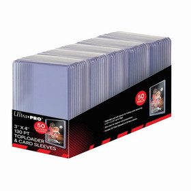 Ultra Pro Toploader - 3x4 130pt Thick (50 per pack)
