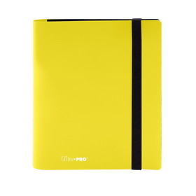 Ultra Pro 4 Pocket PRO Binder Eclipse Lemon Yellow
