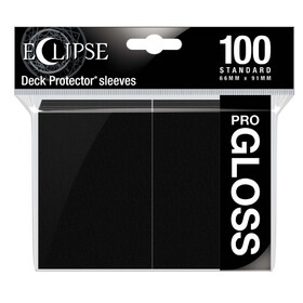 Ultra Pro Eclipse Gloss Standard Sleeves 100 Pack Jet Black