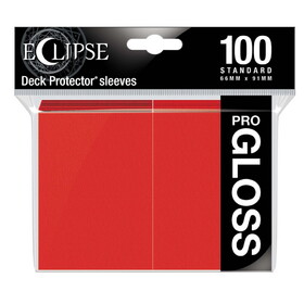 Ultra Pro Eclipse Gloss Standard Sleeves 100 Pack Apple Red