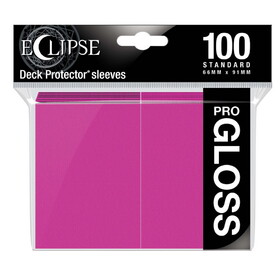 Ultra Pro Eclipse Gloss Standard Sleeves 100 Pack Hot Pink