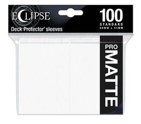 Ultra Pro Eclipse Matte Standard Sleeves 100 Pack Arctic White