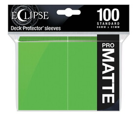 Ultra Pro Eclipse Matte Standard Sleeves 100 Pack Lime Green