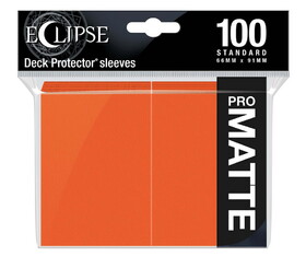 Ultra Pro Eclipse Matte Standard Sleeves 100 Pack Pumpkin Orange