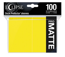 Ultra Pro Eclipse Matte Standard Sleeves 100 Pack Lemon Yellow