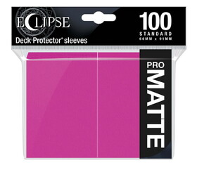Ultra Pro Eclipse Matte Standard Sleeves 100 Pack Hot Pink