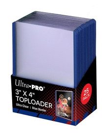 Ultra Pro Toploader - 3x4 Blue (25 per pack)