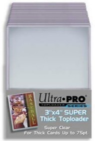 Ultra Pro Toploader - 3x4 75pt Thick (25 per pack)