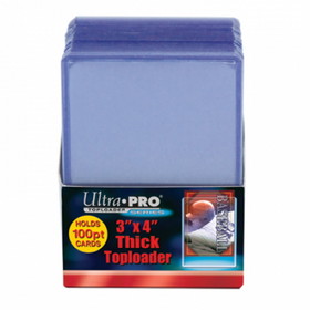 Ultra Pro Toploader - 3x4 100 PT Clear (25 per pack)