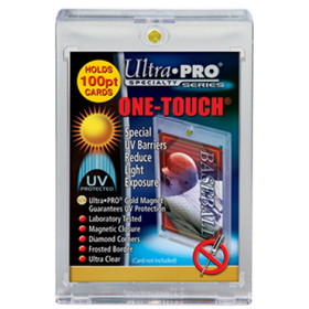Ultra Pro One Touch UV Card Holder With Magnet Closure - 100pt