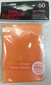 Deck Protectors - U/P Small Size- Orange (12 packs of 50)
