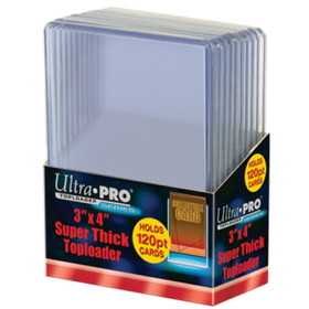 Ultra Pro Toploader - 3x4 120pt (10 per pack)