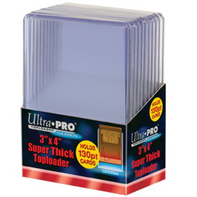 Ultra Pro Toploader - 3x4 130PT Clear (10 per pack)