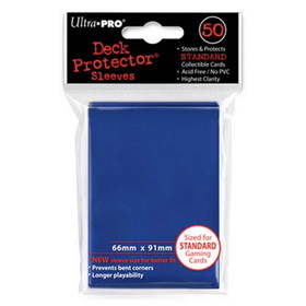 Ultra Pro Deck Protectors - Solid - Blue (One Pack of 50)