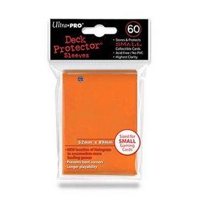 Ultra Pro Deck Protectors - Small Size - Orange (One Pack of 60)