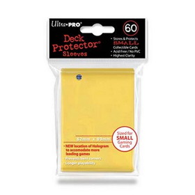 Ultra Pro Deck Protectors - Small Size - Yellow (One Pack of 60)