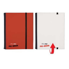 Ultra Pro - 4 Pocket Flip Pro Binder - White/Red
