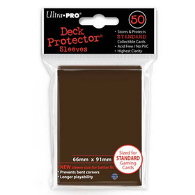 Ultra Pro Deck Protectors - Solid - Brown (One Pack of 50)