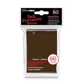 Ultra Pro Deck Protectors - Small Size - Brown (One Pack of 60)