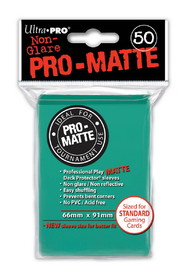 Ultra Pro Deck Protectors - Pro-Matte - Aqua (One Pack of 50)
