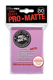 Ultra Pro Deck Protectors, Pro-Matte - Pink (One Pack of 50)