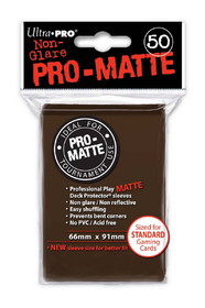 Ultra Pro Deck Protectors - Pro-Matte - Brown (One Pack of 50)