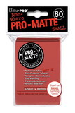 Ultra Pro Deck Protectors - Pro Matte - Small Size - Red (One Pack of 60)
