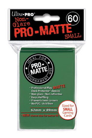 Ultra Pro Deck Protectors - Pro Matte - Small Size - Green (One Pack of 60)