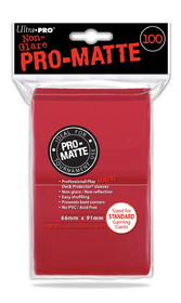 Ultra Pro Deck Protectors - Pro-Matte Red (100 per pack)