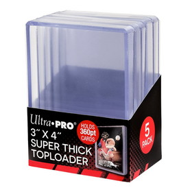 Ultra Pro Toploader 3x4 360pt (5 per pack)