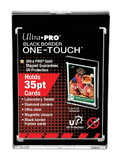 One Touch UV Card Holder With Magnet Closure Black Border - 35pt