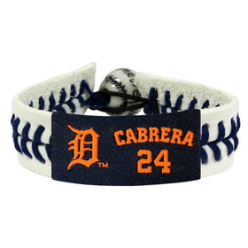Detroit Tigers Bracelet Genuine Baseball Miguel Cabrera CO