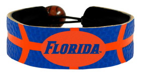 Florida Gators Florida Wordmark Logo Team Color Basketball Bracelet