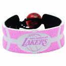 Los Angeles Lakers Bracelet Team Color Basketball Pink