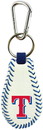 Texas Rangers Baseball Keychain