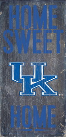 Kentucky Wildcats Wood Sign - Home Sweet Home 6"x12"